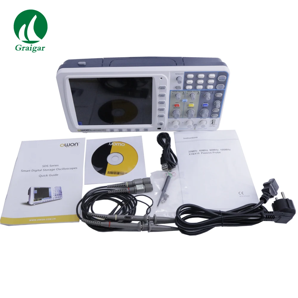 Новый портативный цифровой осциллограф SDS7102V 1GS/S 2 канала Реальная частота