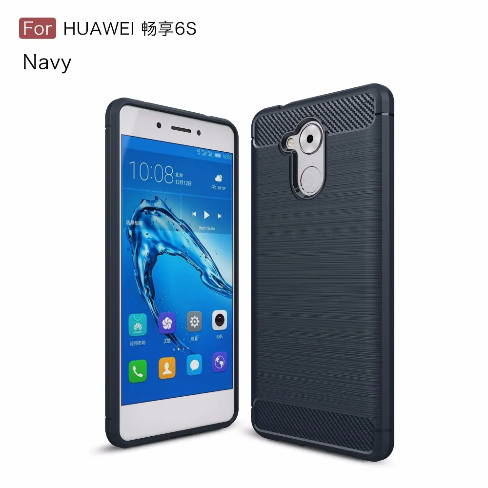 1 шт. углерода Волокно матовый Чехол для Huawei Honor enjoy 6 S Броня установлены задняя