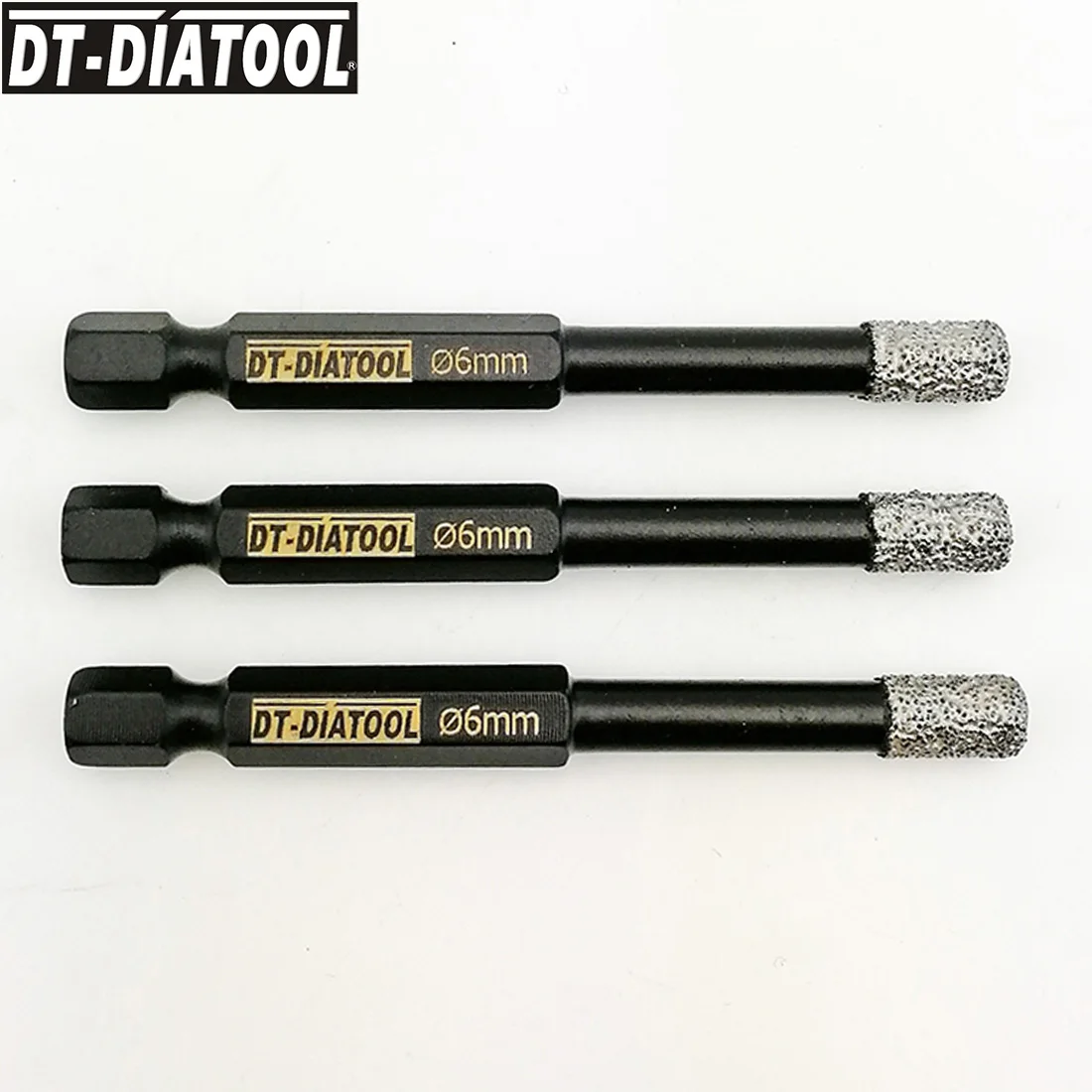 DT DIATOOL 3 шт. диаметр 6/8/10/12 мм быстрое прилегание с шестигранным хвостовиком Сухие