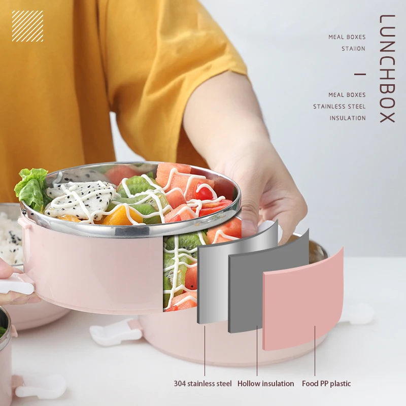 Ланч бокс ONEUP для детской термальной Бенто с отсеками аксессуары украшения дома