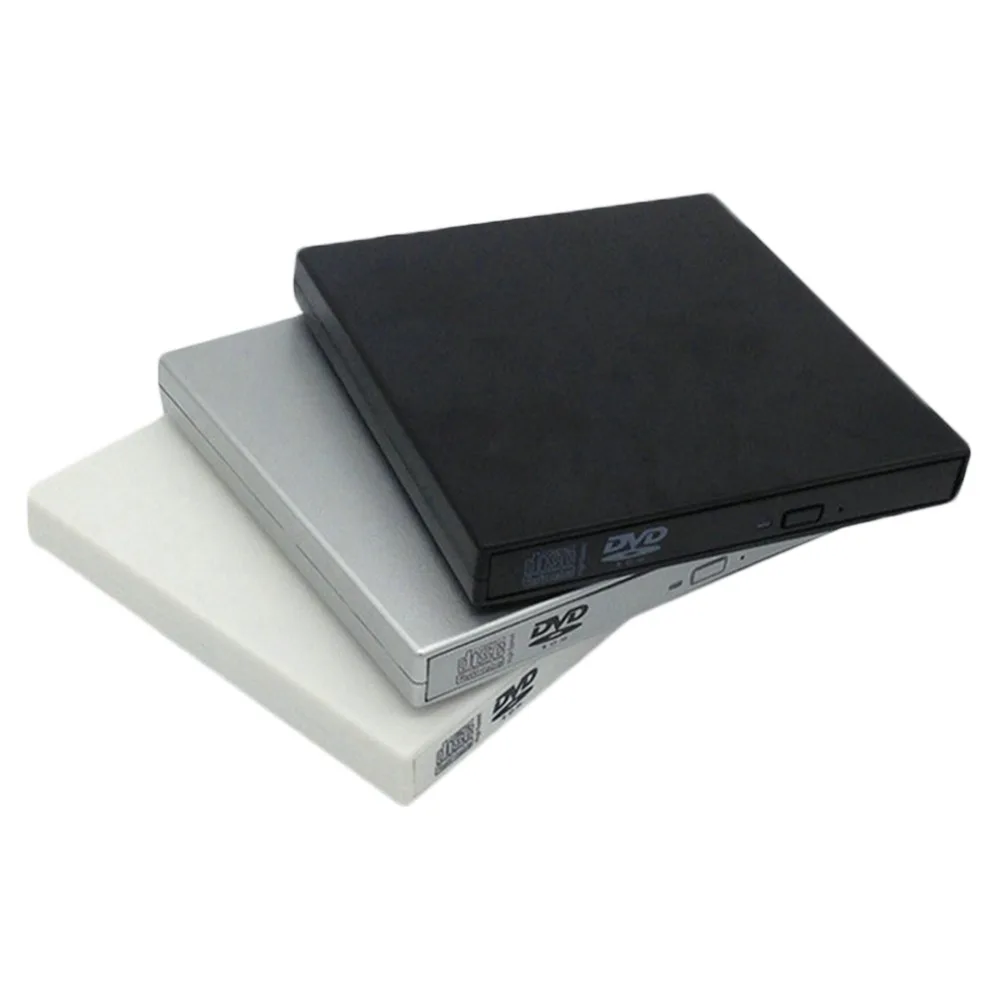 Профессиональный тонкий внешний USB 2 0 DVD привод CD RW Писатель горелки ридер плеер