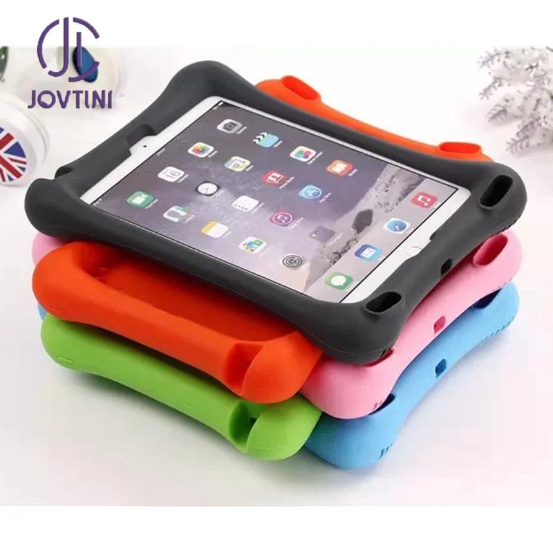 Case For iPad Air 2 / Air cover Soft Silicone Stand Kids Shock proof Tablets case For iPad 9.7 2017 2018 Case For iPad Pro 9.7