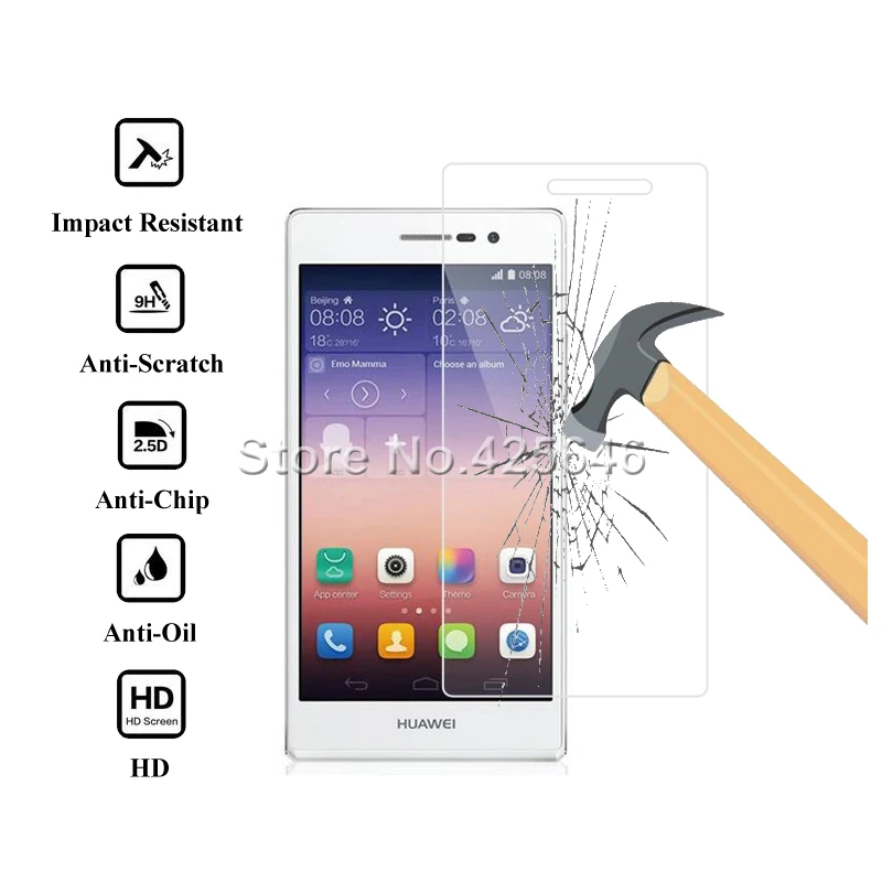 2 шт для huawei Ascend P7 стекло 2.5D Премиум защитное закаленное стекло для huawei Ascend P7 Защитная пленка для экрана