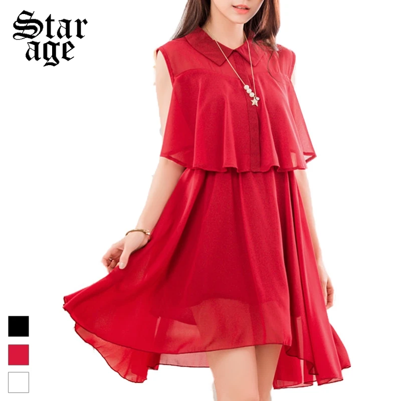 Женское однотонное шифоновое платье повседневное Плиссированное Платье из