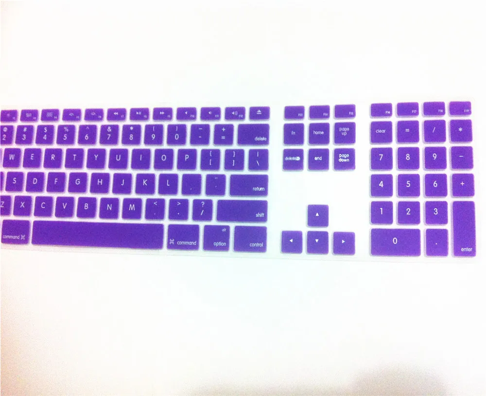 Цветной силиконовый чехол для клавиатуры Apple iMac с цифровой клавиатурой G5 G6|keyboard