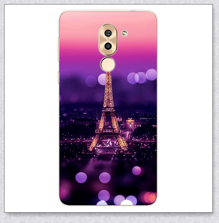 the eiffel tower Для Fundas huawei Honor 6x чехол s Высокое качество Модный Принт мягкий Силиконовый ТПУ задняя крышка чехол для Honor 6 x Honor6x чехол для телефона - Цвет: the eiffel tower