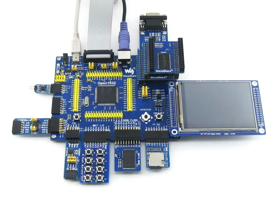 STM32 доска STM32F103ZET6 STM32F103 ARM Cortex M3 макетная плата + 12 шт. аксессуар модуль Наборы = Open103Z