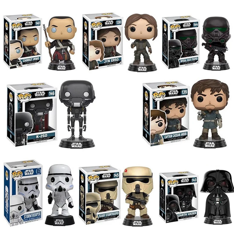 Funko POP Star Wars фигурка игрушки Дарт Вейдер Люк Скайуокер Leia виниловые фигурки