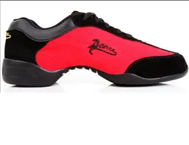 Обувь для танцев женщин фитнес дышащая парусиновая учителя Латинской сальса