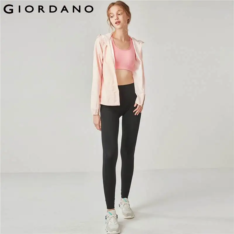 Джордано G движения Для женщин Leggingss лоскутное трикотажные леггинсы простой