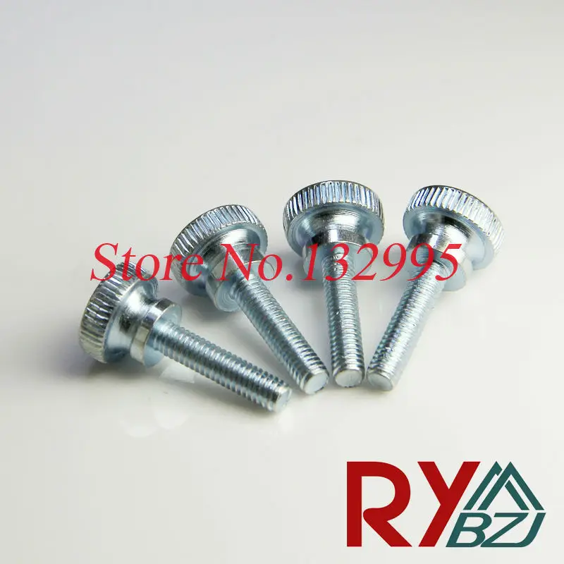

20pcs/lot M3 M4 M5 M6 M8 M10*L Thumb Screw Carbon Steel zinc plated GB834
