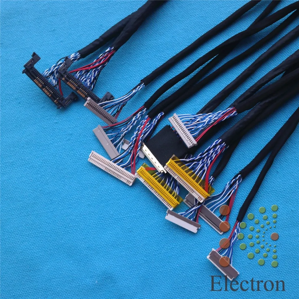 14 шт. набор кабелей для ЖК экрана универсальный кабель LVDS 10 55 дюймов светодиодный