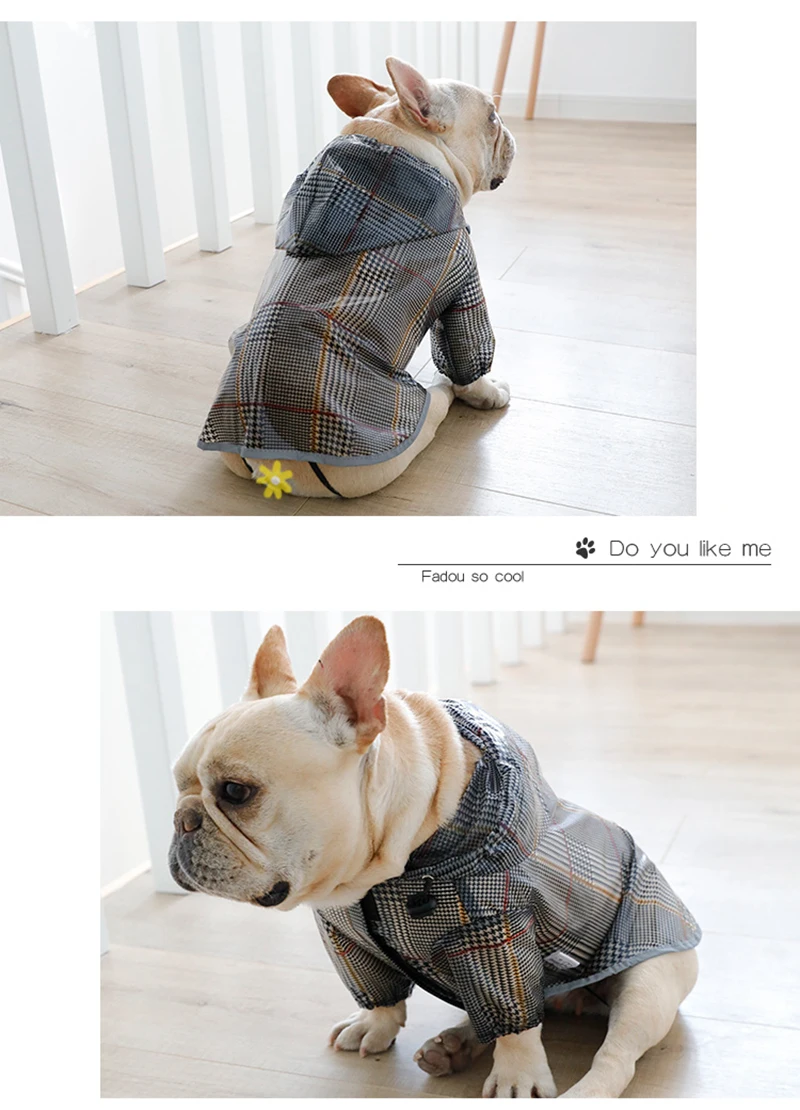 [MPK Dog Poncho] дождевик для французских Бульдогов и Мопсов, для выбора цвета, пожалуйста, обратитесь к картинке вместо слов