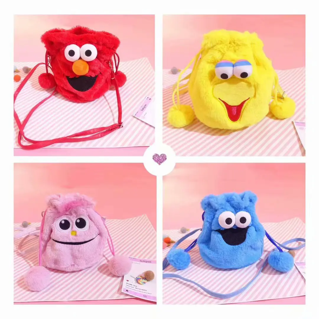 2019 Sesame Street Plush Elmo Cookie Monster Crossbody Bag Messenger for Girls Toy | Игрушки и хобби