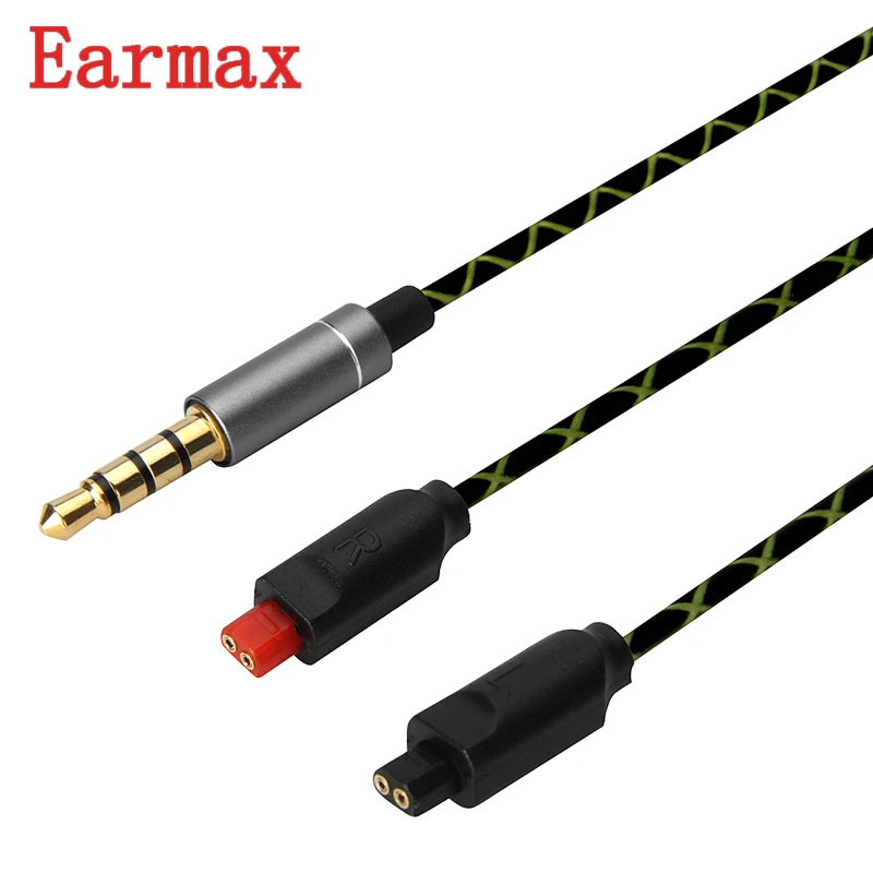 Earmax замена кабеля для Sennheiser-HD25 HD25-1 HD25-1 II HD25-C HD25-13 HD 25 наушников аудио кабель с 6,3 штепсельной вилки