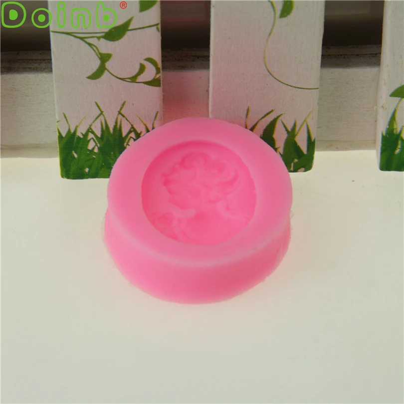 Мини Женская Камея портретная форма помадка силиконовые формы для Полимерная глина-смола Fimo Sugarcraft украшения торта инструменты