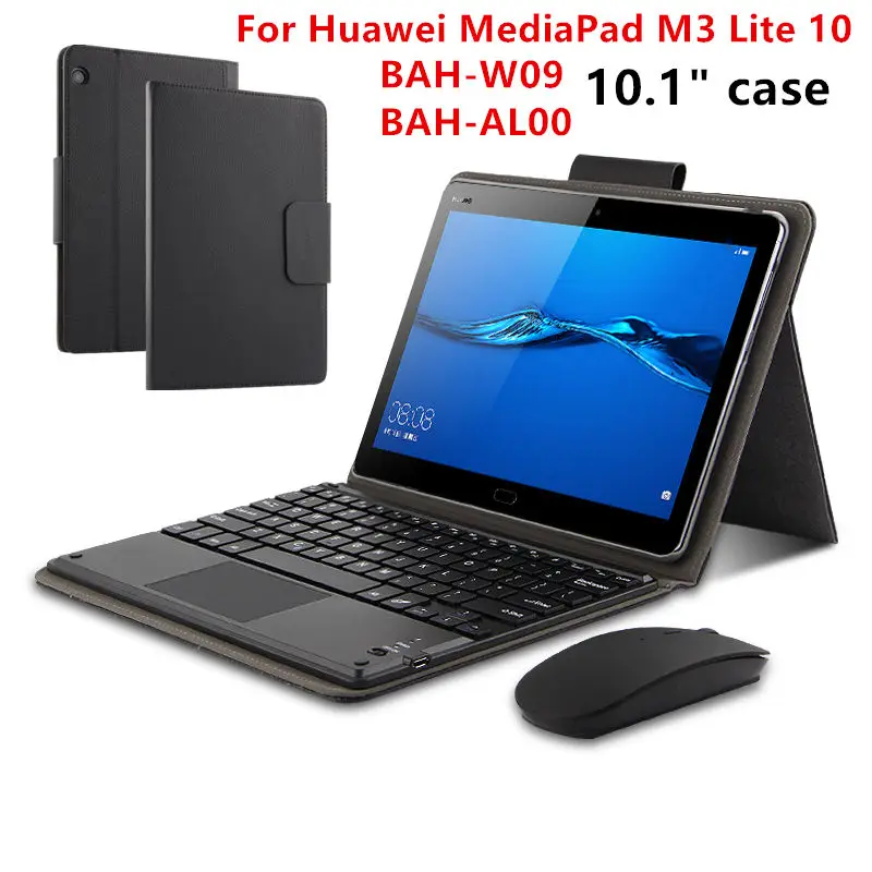 Чехол для Huawei Mediapad M3 Lite 10 чехол планшета с 1 дюймовым дисплеем Bluetooth клавиатурой и