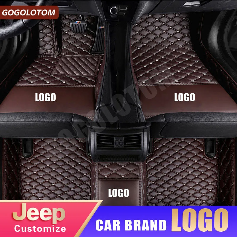 Пользовательские автомобильные коврики роскошные кожаные для Jeep Renegade Cherokee Grand Wrangler Commander компасы Патриот авто аксессуары
