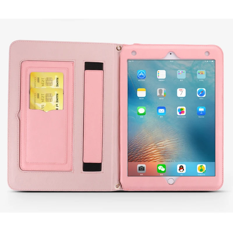 Снилась рыба Новый Сумки PU кожаный чехол для IPad Air 2 Чехол металлической цепью