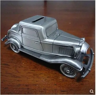 Европейская Оловянная Серебряная копилка экономия монет креативный бак Копилка