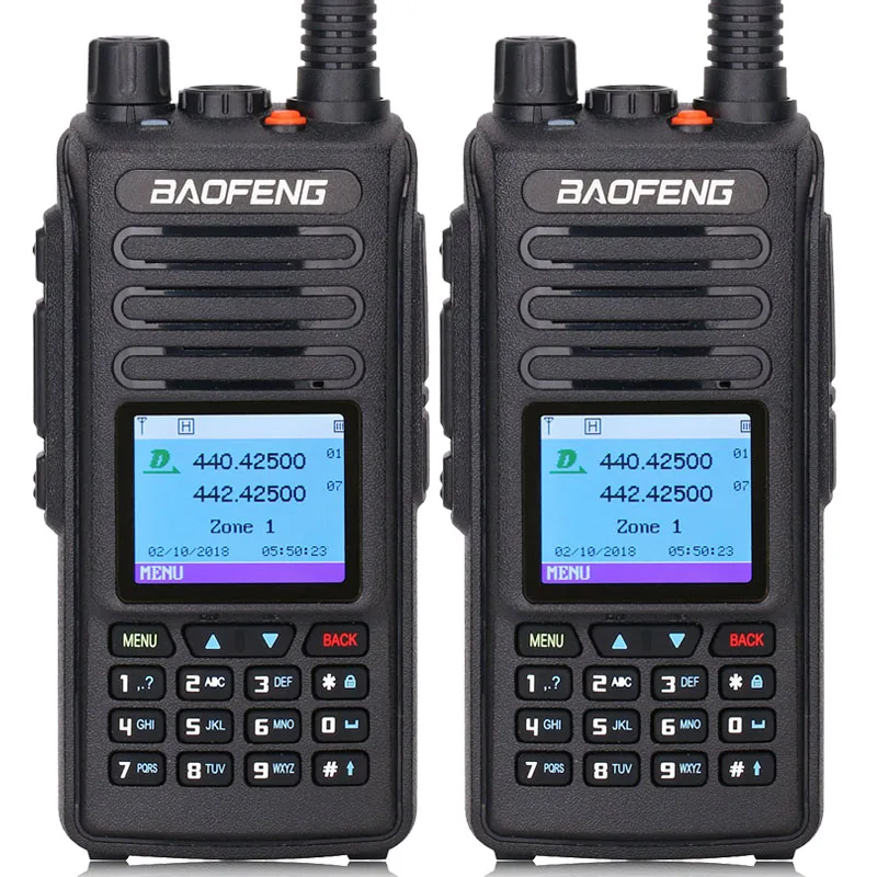 No GPS 2 шт. Baofeng DM-1702(gps) цифровая рация VHF UHF Двухдиапазонная DMR Dual Time slot Tier 1& 2 Digital DM 1702 портативное радио - Цвет: No GPS