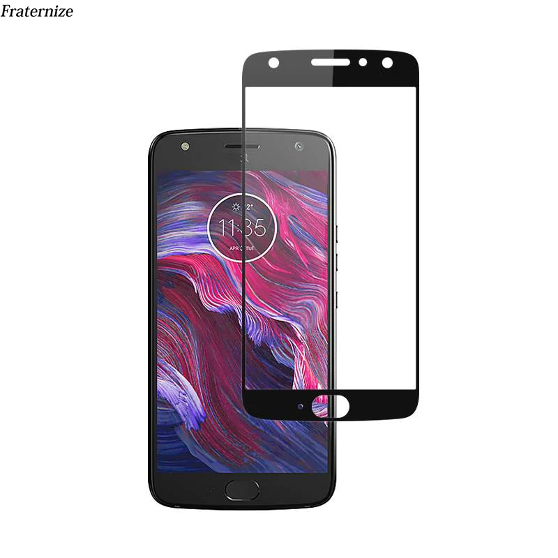 9H полное покрытие экрана протектор Закаленное стекло пленка для Motorola Moto X4 E5 G6 Play