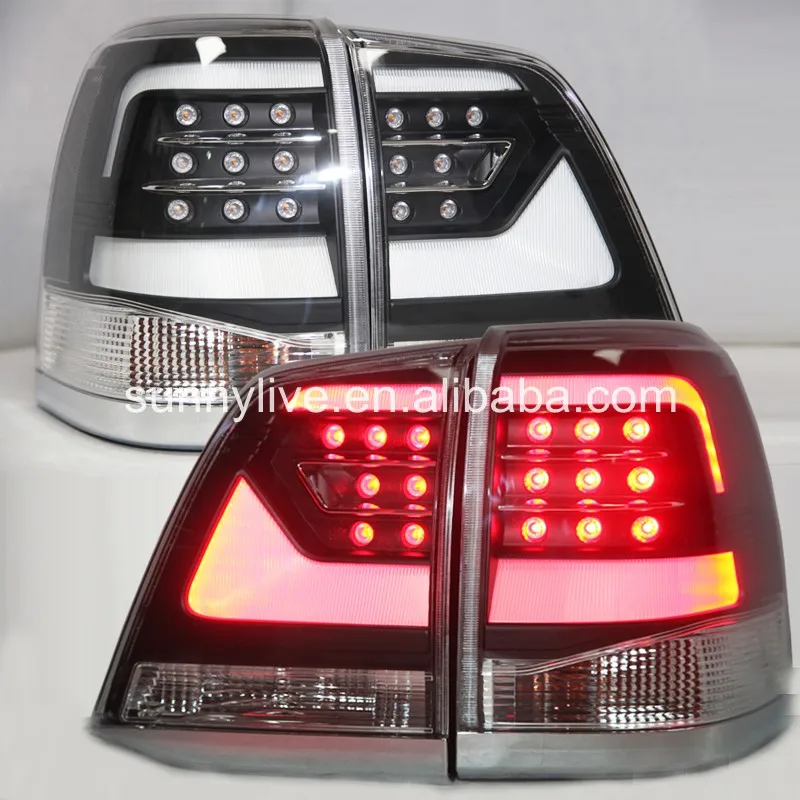 Светодиодный Land Cruiser FJ200 LC200 светодиодный задний фонарь 2008-2014 год YZ черный Корпус