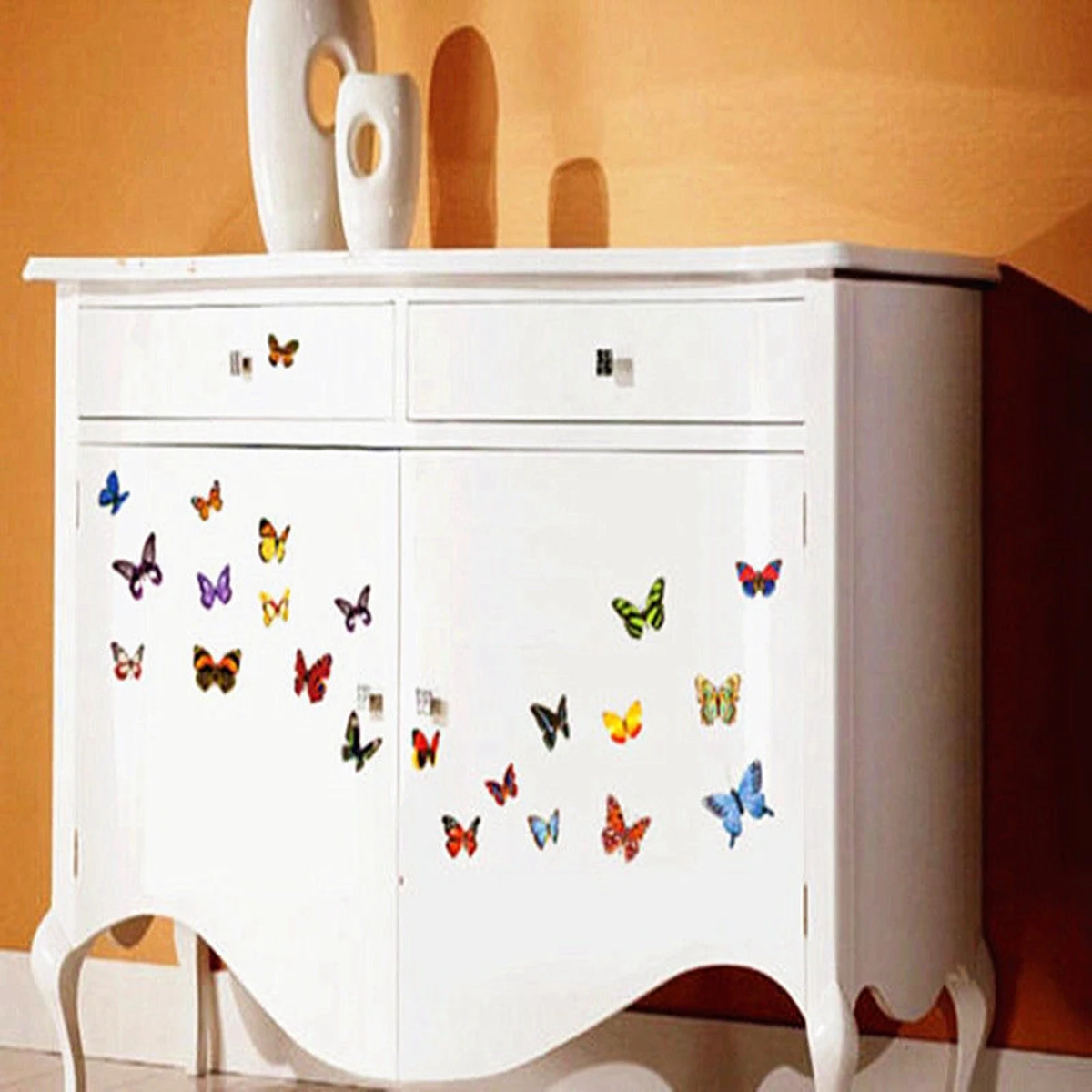 80 шт. декоративные виниловые наклейки на стену в виде бабочек | Дом и сад