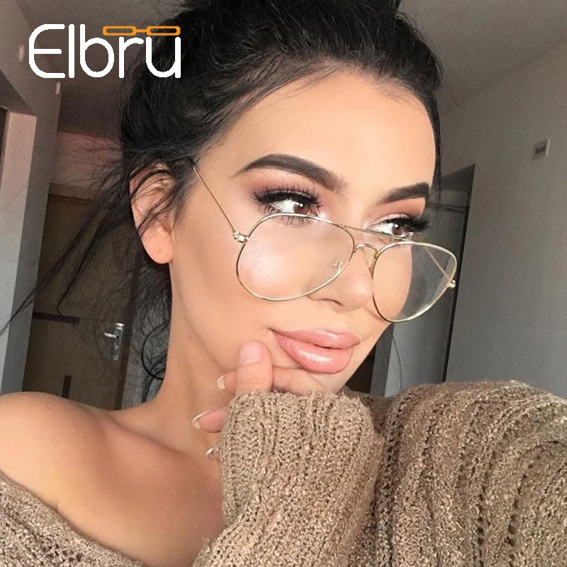 Очки Elbru женские с защитой от синего света модные компьютерные очки прозрачными