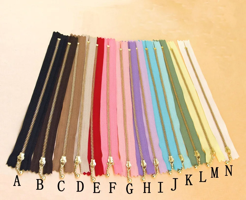 10 шт./лот 30 см YKK 3 # золотой зуб металлическая молния Close end без блокировки DIY для