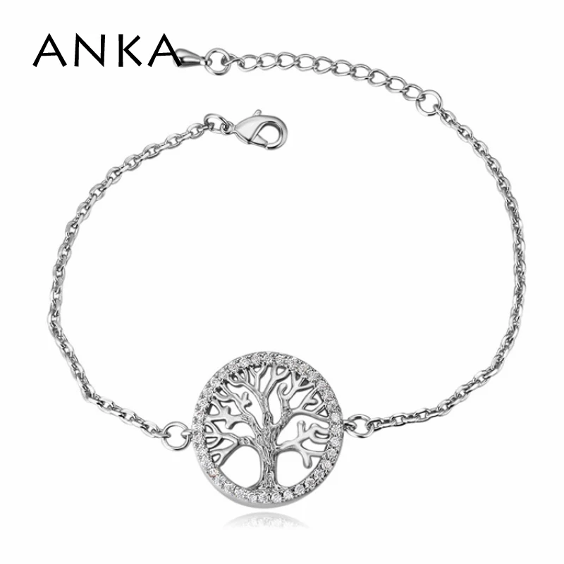 Анка новый роскошный звено цепи Древо жизни обаятельные Браслеты и ожерелья