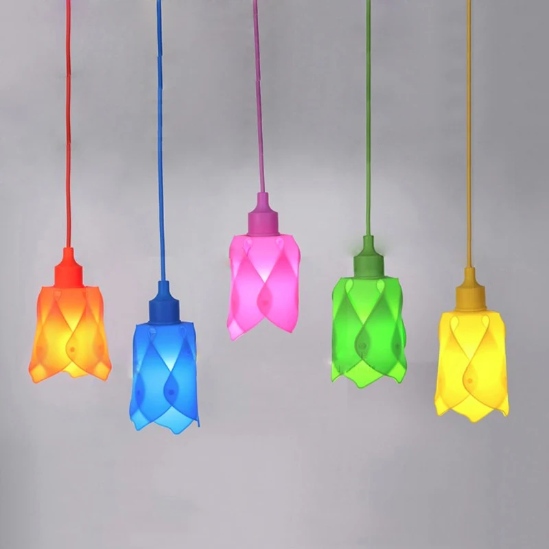 Современные подвесные светильники силиконовая Подвесная лампа e27 Новинка 120-240 В