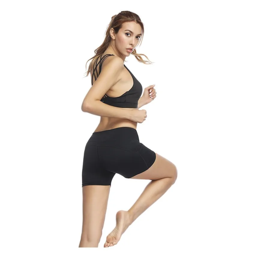 Женские шорты для йоги Dragon Fit однотонные дышащие спортивные фитнеса
