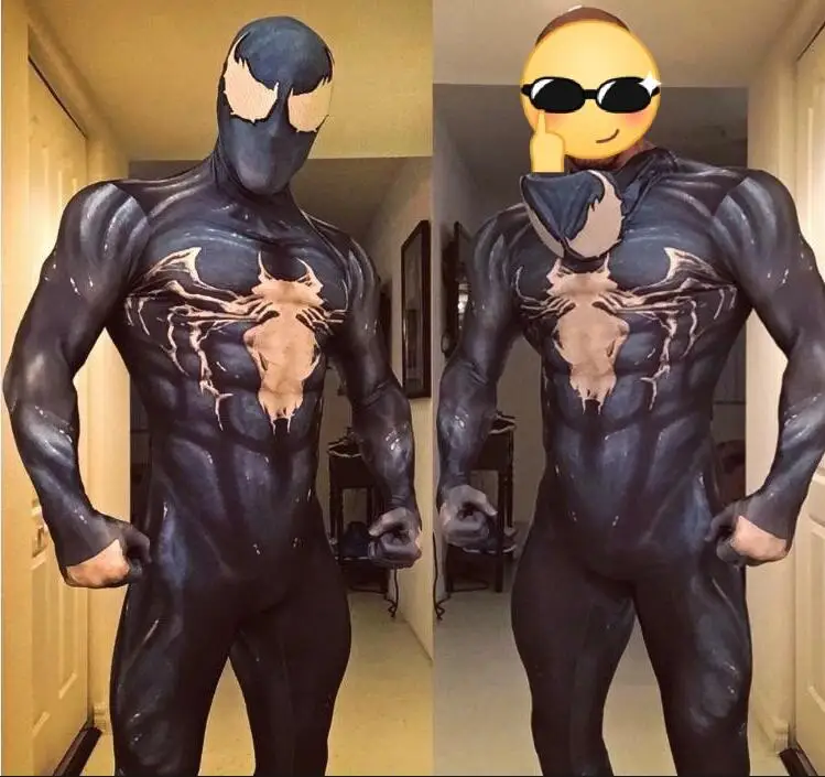 

Костюм Веном, персонализированный костюм для косплея Symbiote с 3D принтом, костюм зентай Спиди для взрослых/детей