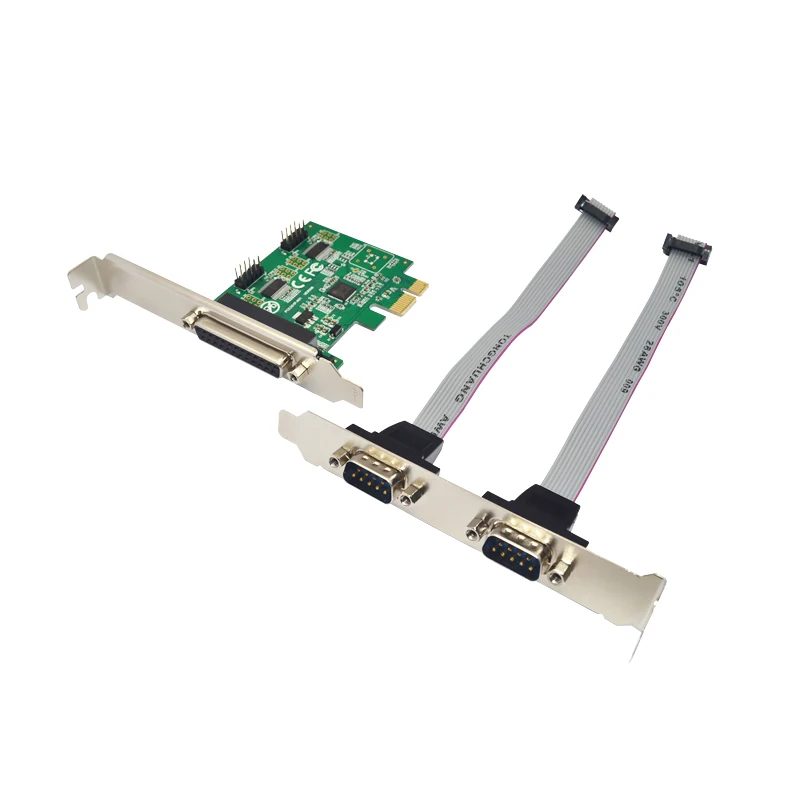 Плата расширения RS 232 адаптер PCI Express 1x компьютерные компоненты PCIE X1 PCI-E карта для