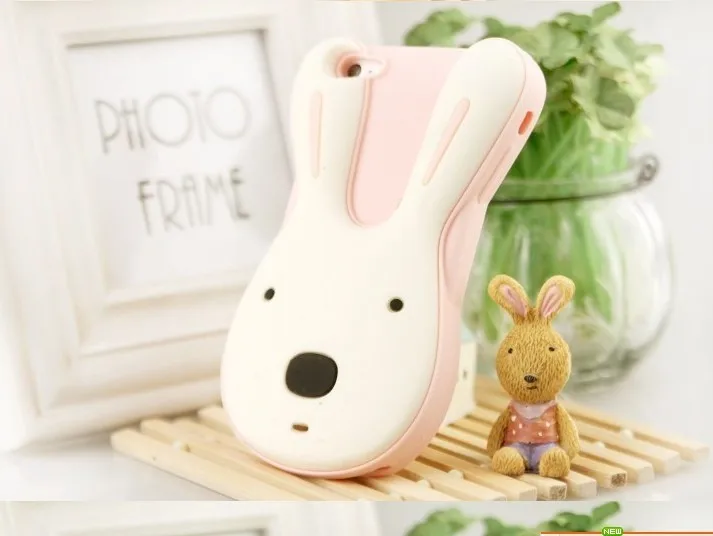 Free shipping Cute 3D rabbit case for iPhone 4 4S|case dvr|case furniturecase samsung galaxy i9000 |