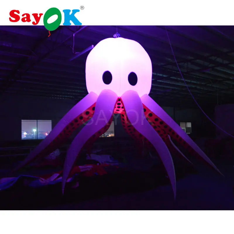 

Giant inflatable octopus with led lighting for wedding party stage decorations(1.5m/4.92ft, 2m/6.56ft)