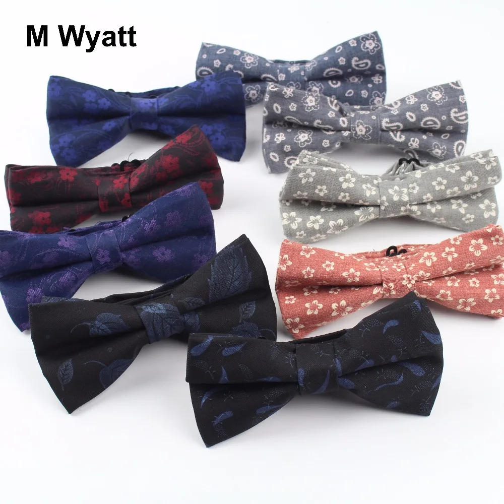 Women Men Fashion Floral Cotton Bowtie Designer Colorful Butterfly Flower Leaf Paisley Wedding Party Casual Cravat Bow Tie | Аксессуары