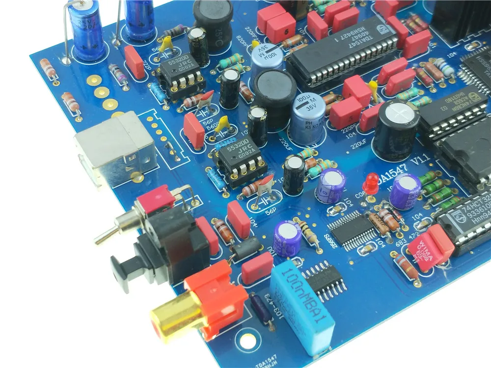 TDA1547 ЦАП собранная плата 16 бит 48 кГц для HIFI аудио декодер обновления TDA1541