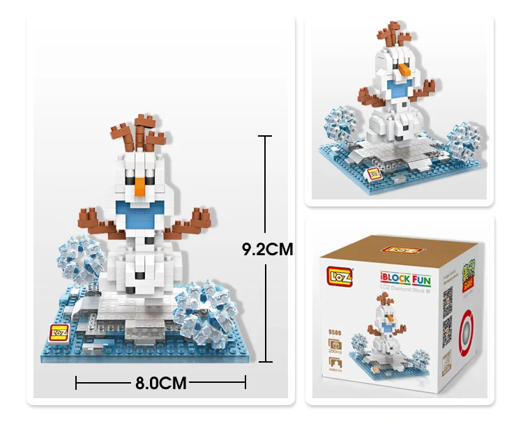 LOZ Diamant Blocs Assemblee Bonhomme De Neige фигурка Аниме ПОП пиксели Brique Jeu de construction Mini Mirco BRICOLAGE |