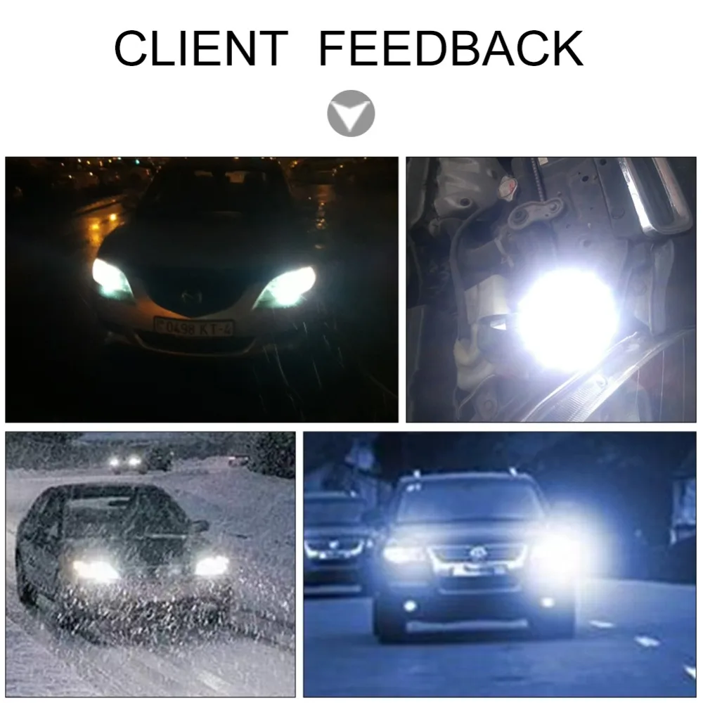 Автомобильная светодиодная лампа 12 В H7 LED 12000lm H1 H3 H11 автомобильная 9004 9005/HB3 9006/HB4 9007