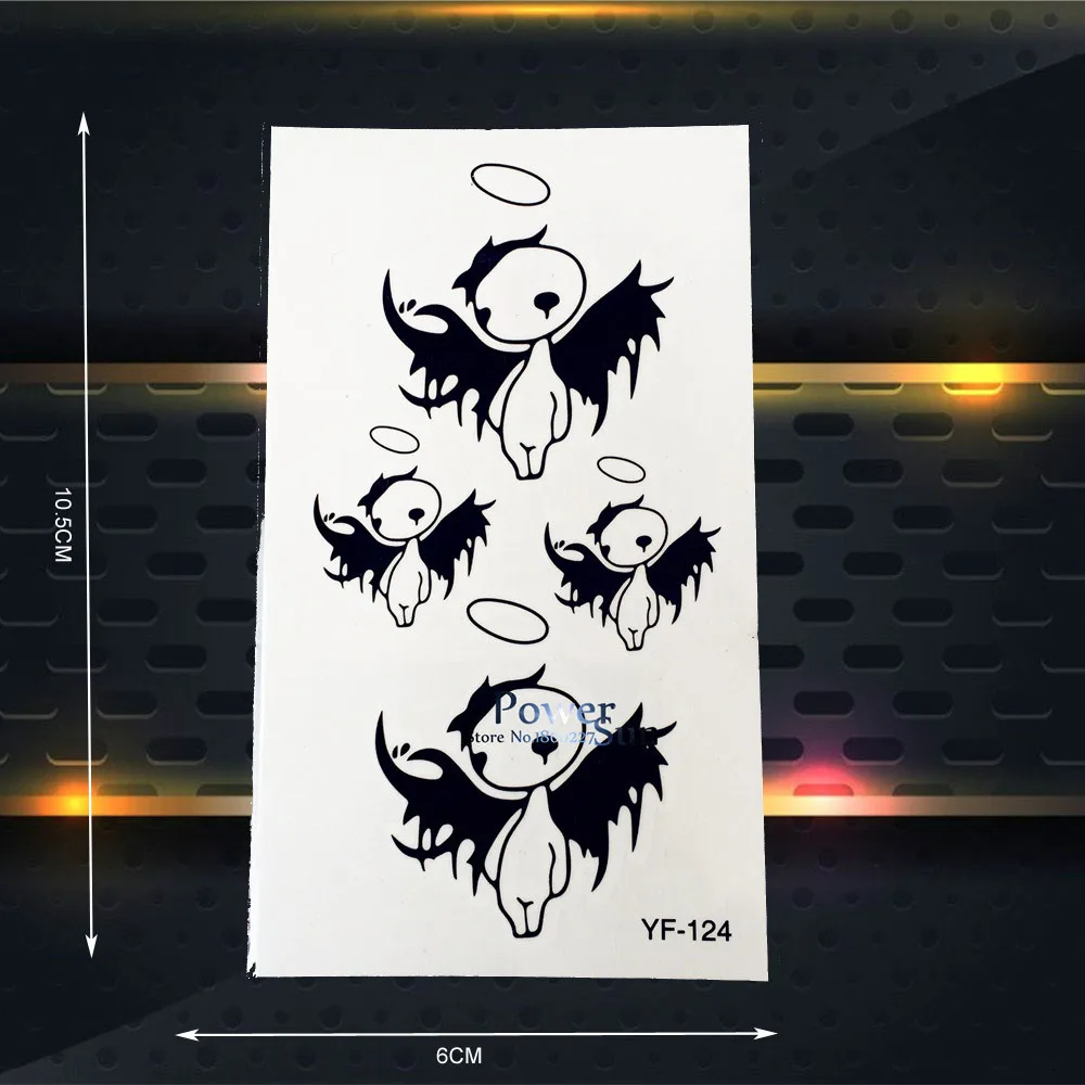 Милый ангел ребенка Временные татуировки Наклейки женщины ребенок Средства