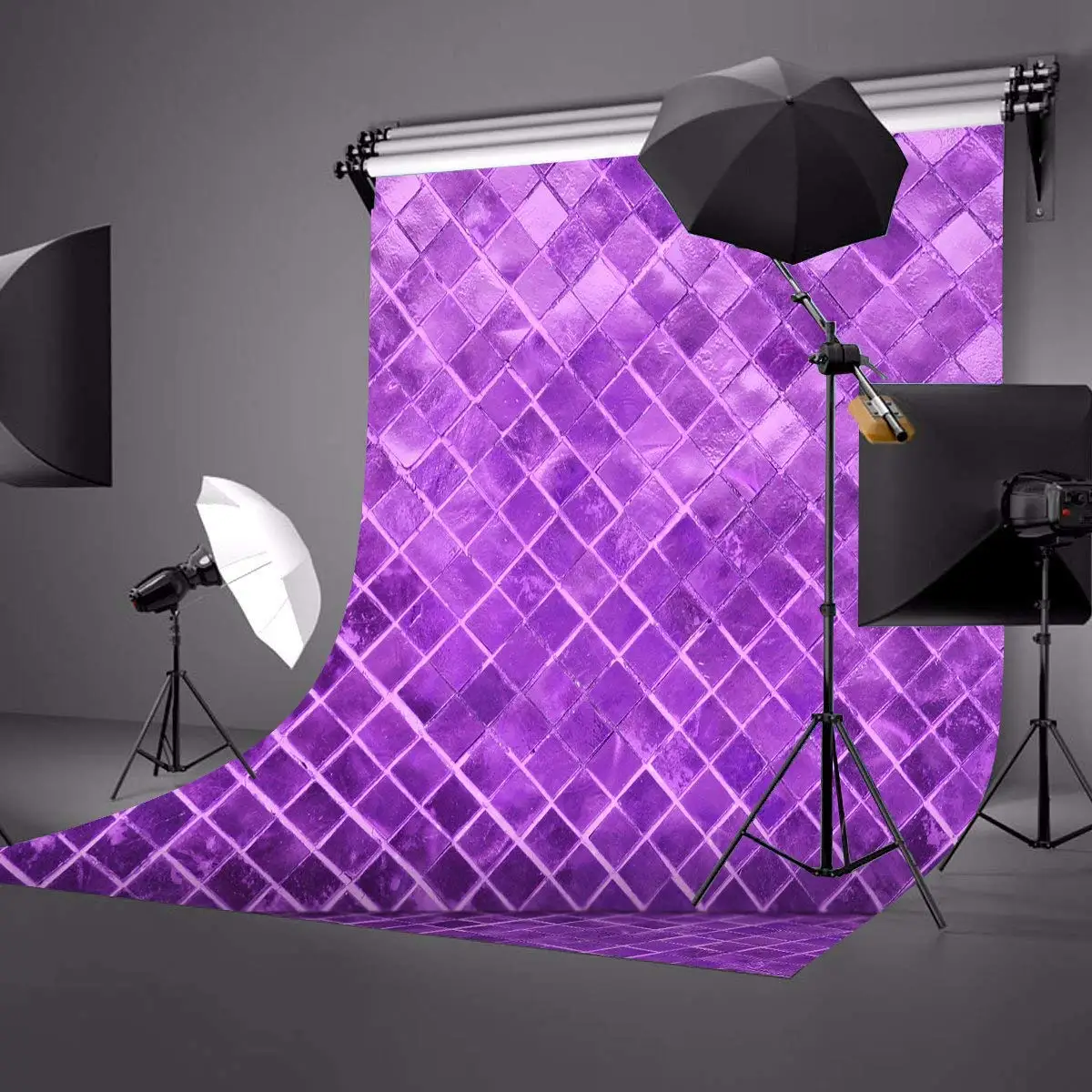 5x7ft ультра фиолетовый цвет фон алмазные блоки для фотосъемки фотостудии