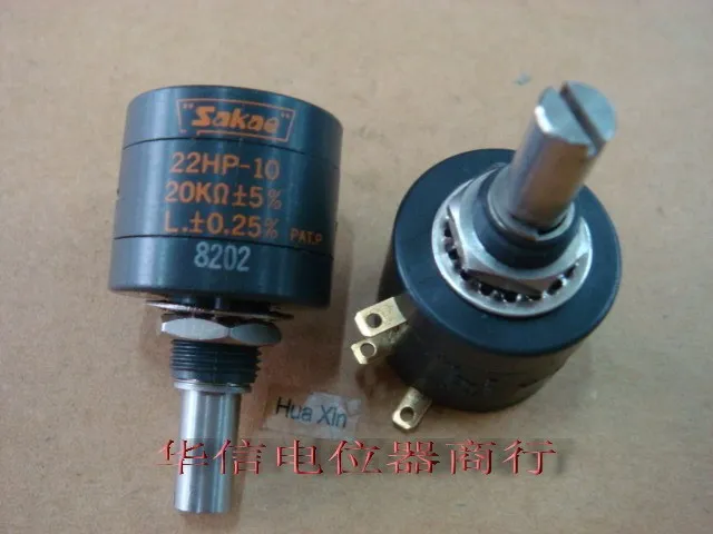 Япония Sakae 22HP-10 20K 1K 100K многоповоротный проводной потенциометр переключатель |