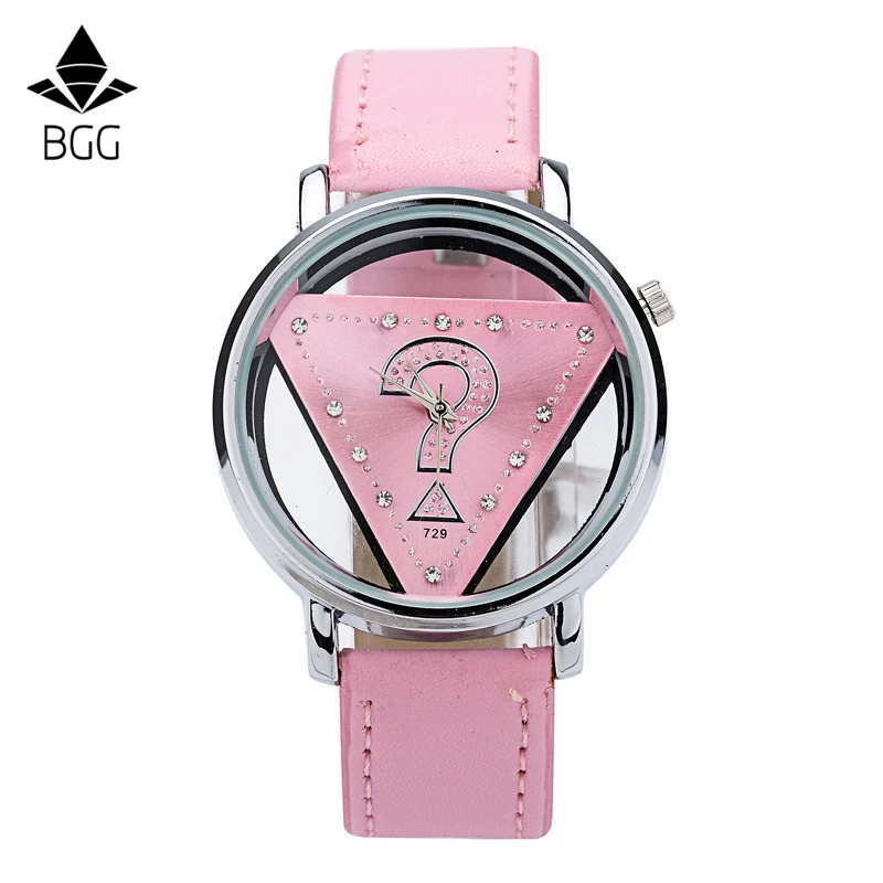 Женские Роскошные Кварцевые часы с полым циферблатом BGG Брендовые женские