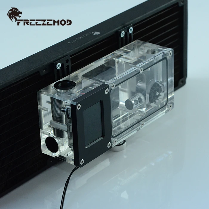FREEZEMOD компьютер кулер для воды интеллектуальный бак зал скорость потока RGB