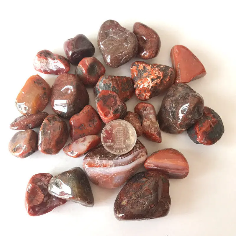 100 г натуральный большой Южно красный агатовый гравий оригинальный камень