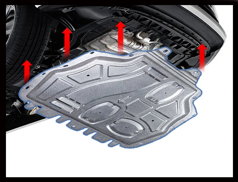 

car accessories For KIA Sportage Plastic engine guard 2011-2016 For Sportage Engine skid plate fender alloy steel engine