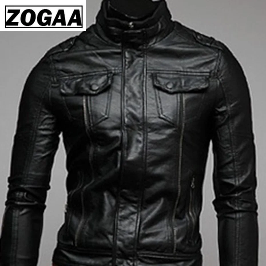 ZOGAA 2019 горячая распродажа джентльменская куртка из искусственной кожи винтажные