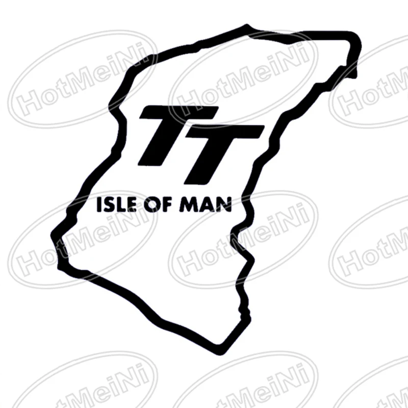 Новая наклейка HotMeiNi s &quotIsle Of Man TT&quot забавная JDM DUB Автомобильная на заднее лобовое